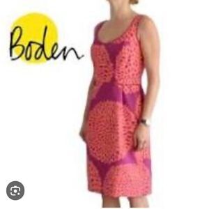 BEAUTIFUL BODEN LINED SHEATH SLEEVELESS DRESS SIZE 8L